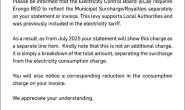 PUBLIC NOTICE: UPDATE ON HOW CHARGES ARE DISPLAYED ON YOUR INVOICE